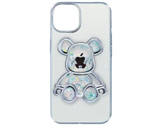 iLike Tylny pokrowiec Apple iPhone 13 Silikoninis dėklas Print Desire Bear Sidabrinis ILIAPP13PDBS