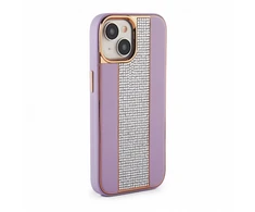 iLike Apple iPhone 15 Diamonds and Odinis dėklas Rožinė Sand
