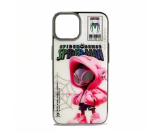 iLike Tylny pokrowiec Apple iPhone 14 PC Silikoninis dėklas Spider Sense Baltas Rožinė ILIAPP14PSSP
