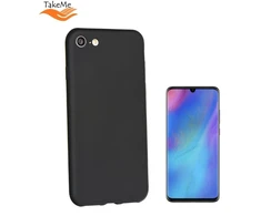 Dėklas iLike Tylny pokrowiec Huawei P30 Pro Silicone case Juodas