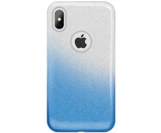 Dėklas iLike Huawei Y5 2018 / Honor 7S Gradient Glitter 3in1 case Mėlyna