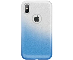 Dėklas iLike Huawei Y5 2018 / Honor 7S Gradient Glitter 3in1 case Mėlyna