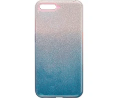 Dėklas iLike Huawei Y6 2018 Gradient Glitter 3in1 case Mėlyna