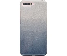 Dėklas iLike Huawei Y6 2018 Gradient Glitter 3in1 case Smoked