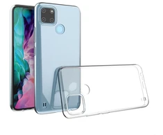 TakeMe Ultra Slim 0,5 mm galinis dėklas, skirtas Realme C11 2021, skaidrus