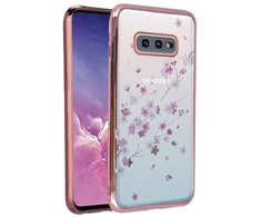 Greengo iLike Samsung Dėklas telefono galinis dangtelis Galaxy S10E G970 Flower Rose Gold GRGS10EG970FRRG