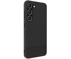 Dėklas iLike Samsung Galaxy S23 Plus plastikinis odinis galinis dangtelis Juodas ILISAM23PLBL