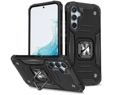 iLike Wozinsky Ring Armor dėklas Samsung Galaxy A34 5G šarvuotas dangtelis magnetinis laikiklis žiedas juodas