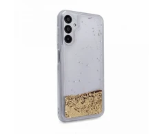 iLike Tylny pokrowiec Samsung Galaxy A14 5G Silikoninis dėklas Vanduo Glitter Gold ILISAMA14SWGG