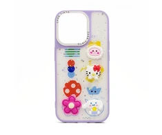 Dėklas iLike Tylny pokrowiec Samsung Galaxy A34 Epoxy Cartoon Cover Violetinė ILISAMA34EC
