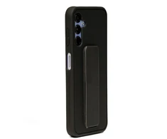 iLike Samsung Galaxy A14 5G Tylny pokrowiec Silikoninis dėklas with stand Juodas ILISAMA14SWSB