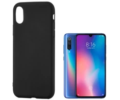 Dėklas iLike Tylny pokrowiec Xiaomi Mi 9 Silicone case Juodas