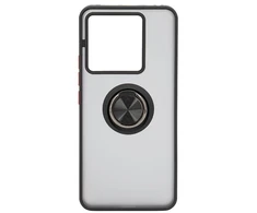 iLike Dėklas Tylny pokrowiec Xiaomi Redmi Note Pro 13 5G hibridinis dėklas su žiedu Juodas (ILIXIARN13P5HRB)