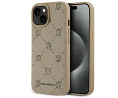 Dėklas Karl Lagerfeld KLHMP15SPGKHPHE Apple iPhone 15 6.1″ beige Magsafe Karl Heads