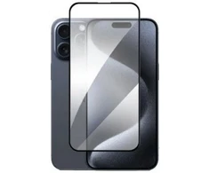 Evelatus iPhone 16 Pro 2.5D Pilnīgas Aizsardzības Stikls Ar Antistatisko Pārklājumu Gaismas Melna Rāmja