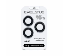 Evelatus Apsauginis stiklas Apple iPhone 18 Pro / 18 Pro Max Camera Lens Protector Armor Juodas (EVEAPP18PMCLPAB)