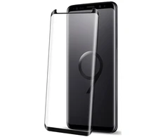 Evelatus Apsauginis stiklas Samsung Galaxy S9 Plus 3D pilnai klijuojamas lenktas aliuminio silikatinis stiklas 9H (0.26mm) + kameros apsauga EVE31527