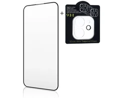 iLike Apsauginis stiklas Samsung Galaxy A06 X2 Super Set 2.5D Edge Full face Tempered Glass + Camera Glass (ILK-SSX2-S2)