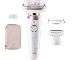 Akcija! BRAUN Silk 9 epilators 3D RST komplektā uzgaļi SES9-030 3D