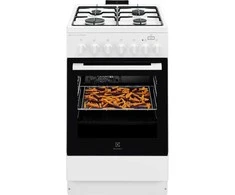 Electrolux dujinė viryklė ar elektrisko cepeškrāsni nerūsoša tērauda 50cm LKK560011W