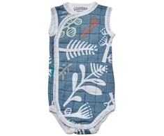 Akcija! Lodger Romper Botanimal kokvilnas bodijs bez piedurknēm Ocean 68 cm RF 074_68