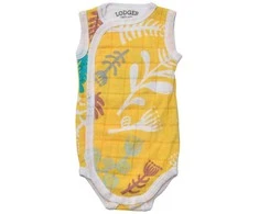 Akcija! Lodger Romper Botanimal kokvilnas bodijs bez piedurknēm Spring 62 cm RF 053_62