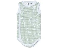 Akcija! Lodger Romper Sprinkle kokvilnas bodijs bez piedurknēm Leaf 62 cm RF 070_62