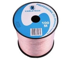 Lexton Cabletech Laidas kolonėlėms 2x1.5mm² skaidrus, laidininkas CCA (variuotas aliuminis)
