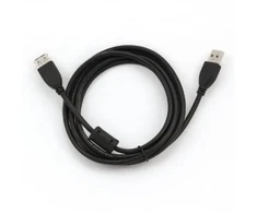 Amberin USB 2.0 cable M/F 1.8m Juodas