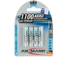 Ansmann Rechargeable AAA / R03 1100mAh 4 pcs.