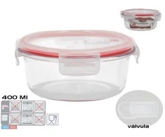 Apvali pietų dėžutė 400 ml, 6 x 13,5 x 13,5 cm, KITCHEN&amp;GO