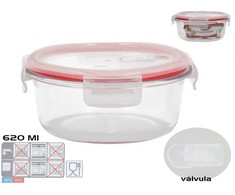 Apvali pietų dėžutė 620 ml, 7 x 15,5 x 15,5 cm, KITCHEN&amp;GO