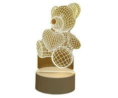 Elight ILU 3D Ilūziju LED Nakts Lampa ar Futbola Bumbu Multi-krāsu Gaisma (25x15cm) USB Darbināta