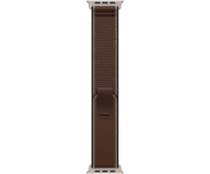 Apple Watch 49 mm tamsiai rudos spalvos Trail Loop - S/M - natūralaus titano apdaila - MK8J4ZM/A