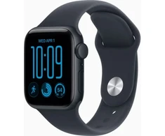 Apple Watch SE 3 GPS 40mm Midnight Aluminium Case with Navy Blue Sport Band - S/M - MJKY4ET/A