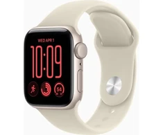 Apple Watch SE 3 GPS 44mm Starlight Aluminium Case with Sand Sport Band - M/L - MJL54ET/A