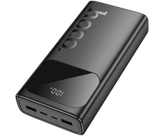 Ārējais akumulators Hoco J144A Hymn power bank(30000mAh) SB-A1/USB-A2: 5V/2A USB-C/Micro: 5V/2A Juodas ()