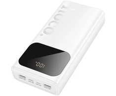 Ārējais akumulators Hoco J144A Hymn power bank(30000mAh) USB-A1/USB-A2: 5V/2A - USB-C/Micro: 5V/2A Baltas ()