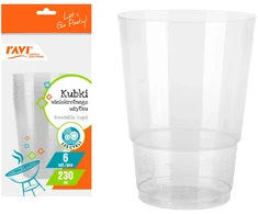Daugkartiniai puodeliai, 230 ml, 6 vnt., 8 x 13 x 26, 50283, Simple Solution