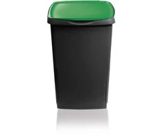 Style Waste container Eco solution 45L 37x36x53.5cm dark pilka/žalias