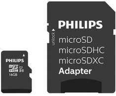 „Philips Micro SDHC“ 16 GB, 10 klasės, UHS-I U1, su adapteriu