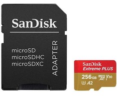 Atminties kortelė Sandisk Extreme Plus Micro SDXC SDSQXBD-256G-GN6MA, 256GB