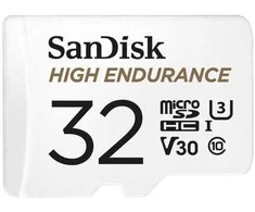 Atminties kortelė SanDisk High Endurance Micro SDHC 32 GB Class 10 UHS-I/U3 A1 V30 (SDSQQNR-032G-GN6IA)