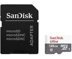 Atminties kortelė Sandisk Ultra Micro SDXC 128GB + Adapteris