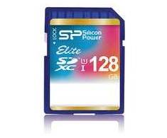 Silicon Power atminties kortelė SDXC 128GB Elite