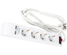 ATR Asus 4 prievadų prailginimo kabelis 1,4 m a/su/s/USB 2.1A 3x1,5 mm KF-GSB-04KU3x1,5/1,4M
