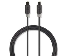 Nedis Optický audio kabelis TosLink (M) - TosLink (M) 1.00 m juoda