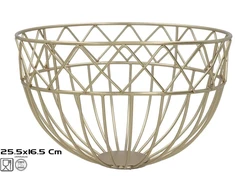 Lumarko Tacka na owoce auksinė 25.50 x 25.50 x 16.50 KITCHEN&amp;GO
