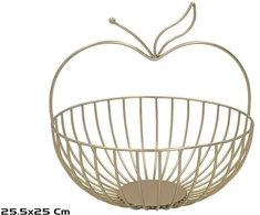 Lumarko Tacka na owoce auksinė 25.50 x 25.50 x 25.00 KITCHEN&amp;GO