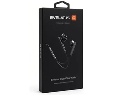 Ausinės Evelatus su laidu Crystal Clear Audio ausinės with 3.5 mm jack su mikrofonu Juodas (CCA-3.5BL)